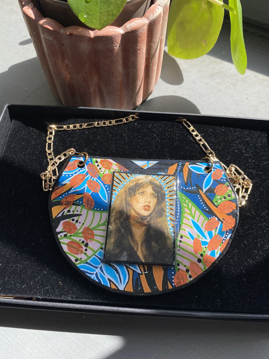 Kate Bush one of a kind hand painted Necklace by KIKI Na Art