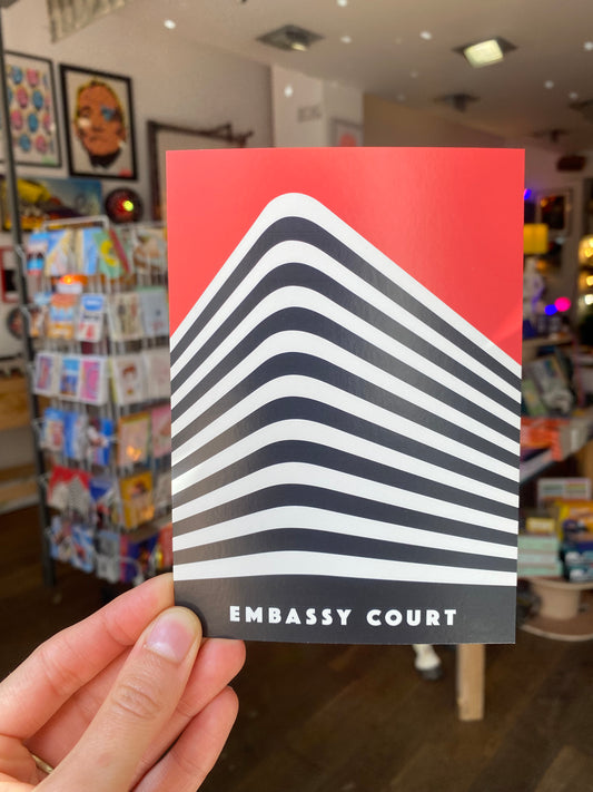 Embassy Court Postcard Brighton Design by AndMash