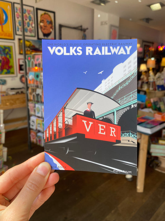 Volks Railway  Postcard Brighton Design by AndMash