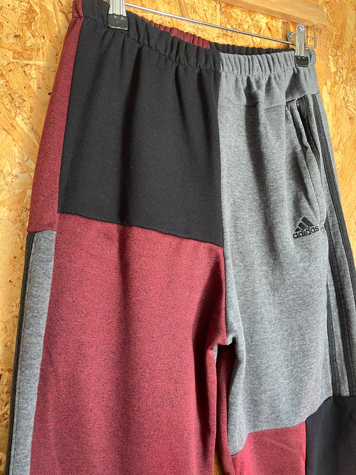 Reworked Brand E-vapour 8 patched joggers By Latham Street