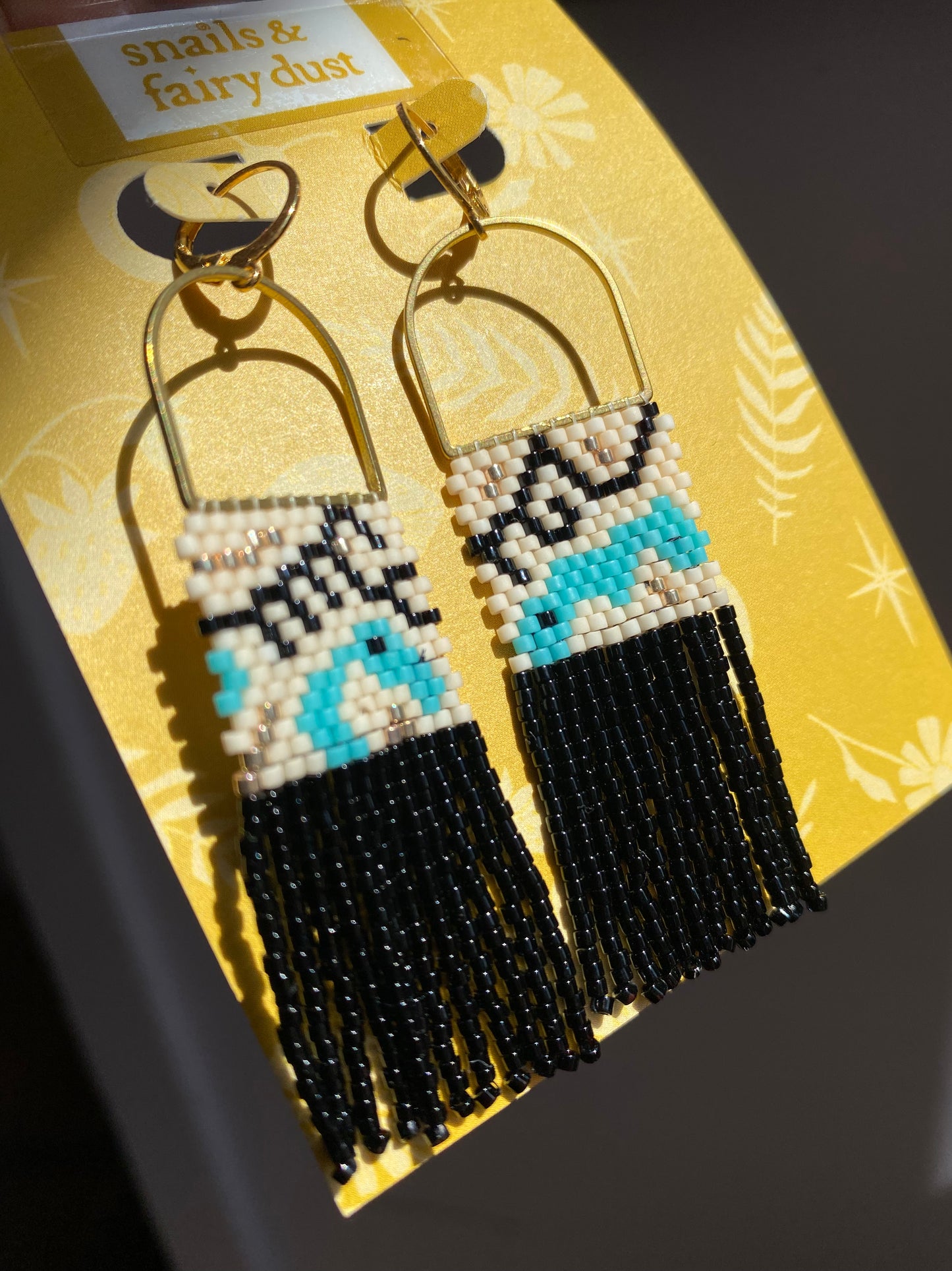 Square Beaded Earring by Snails & Fairy Dust