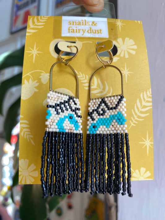 Square Beaded Earring by Snails & Fairy Dust