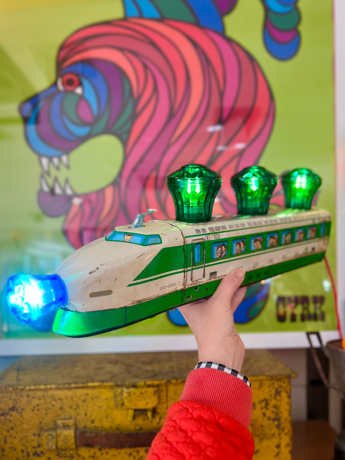 Vintage Express Train Toy Lamp by Lost & Foundry
