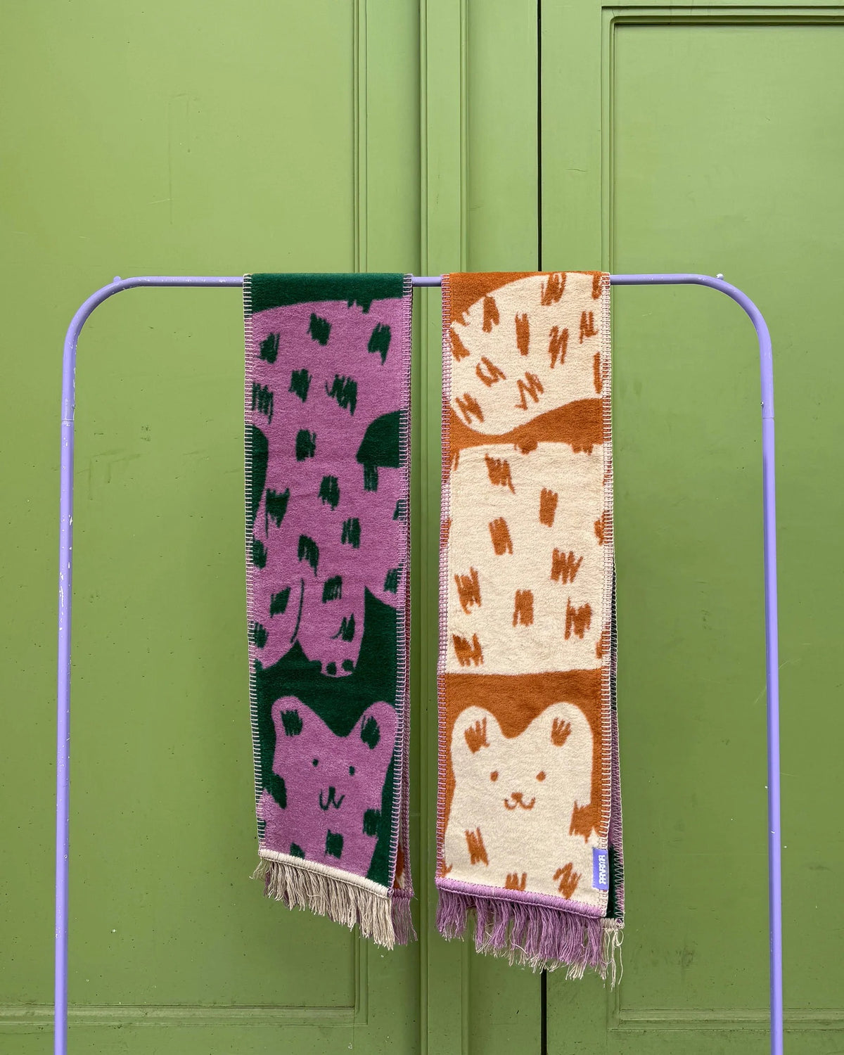 Cat Design Cozy Scarf By Panama
