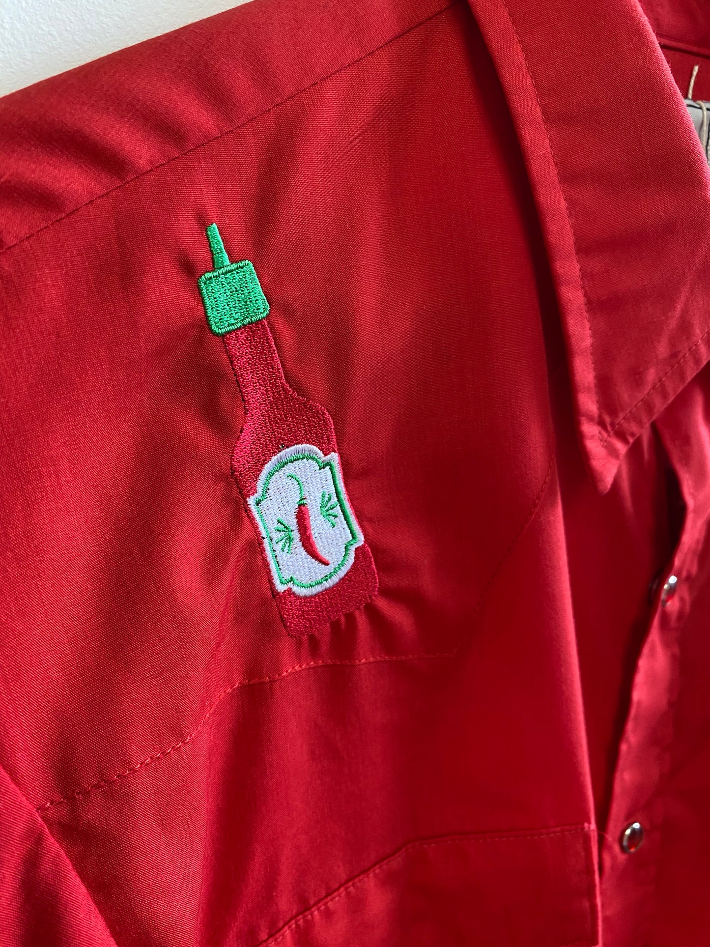 Red Hot Sauce Patches Shirt - XL by Flamingo Rodeo