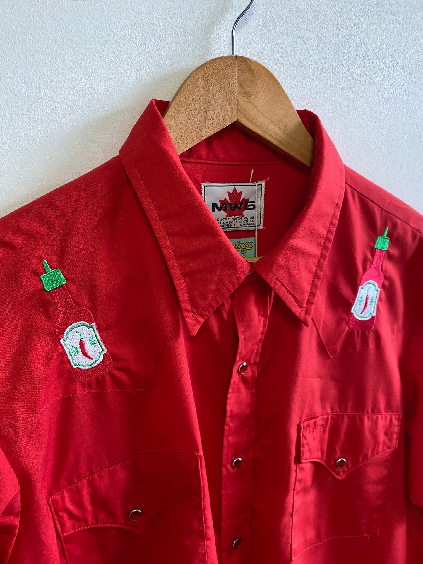 Red Hot Sauce Patches Shirt - XL by Flamingo Rodeo