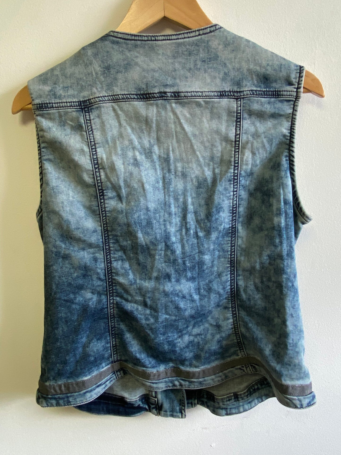 Upcycled Denim Jacket Vest by Snacks
