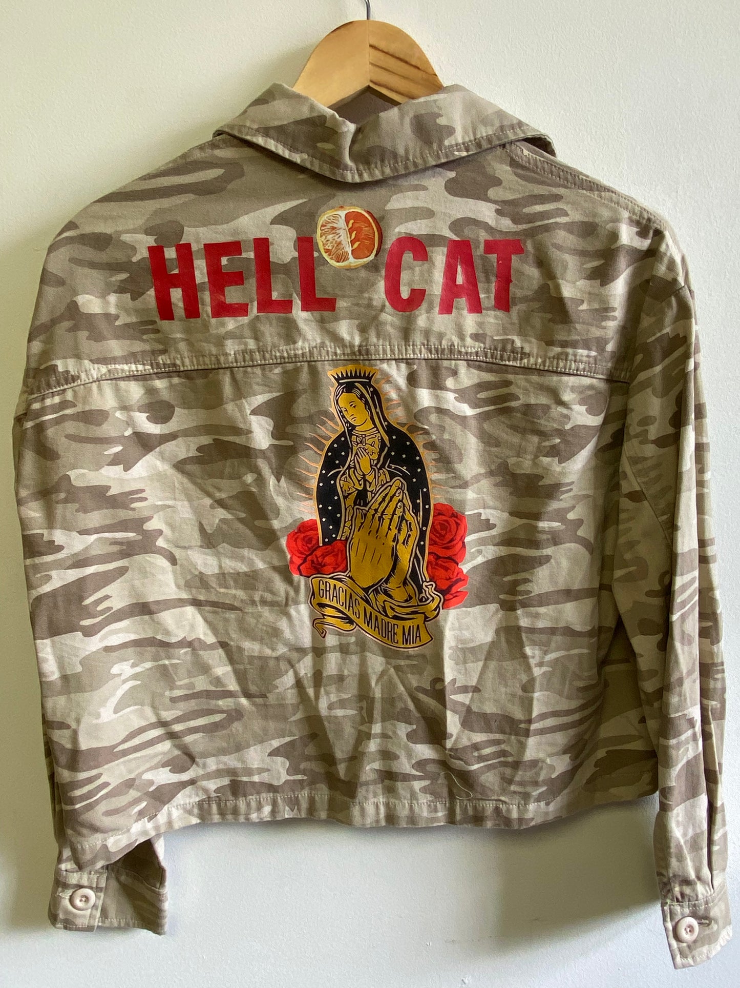 Upcycled Denim Camo Jacket by Snacks