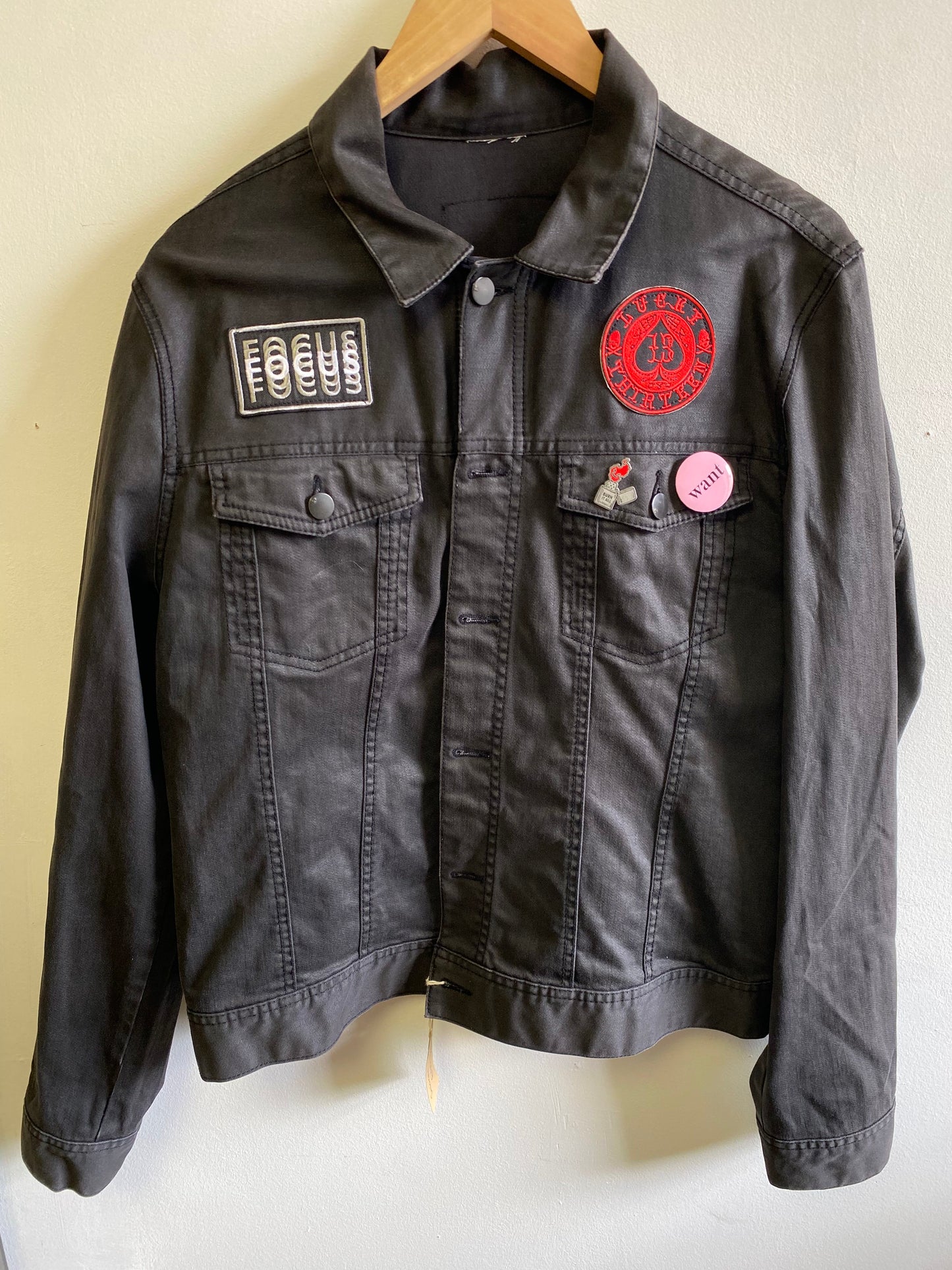 Upcycled Black Vintage Jacket by Snacks