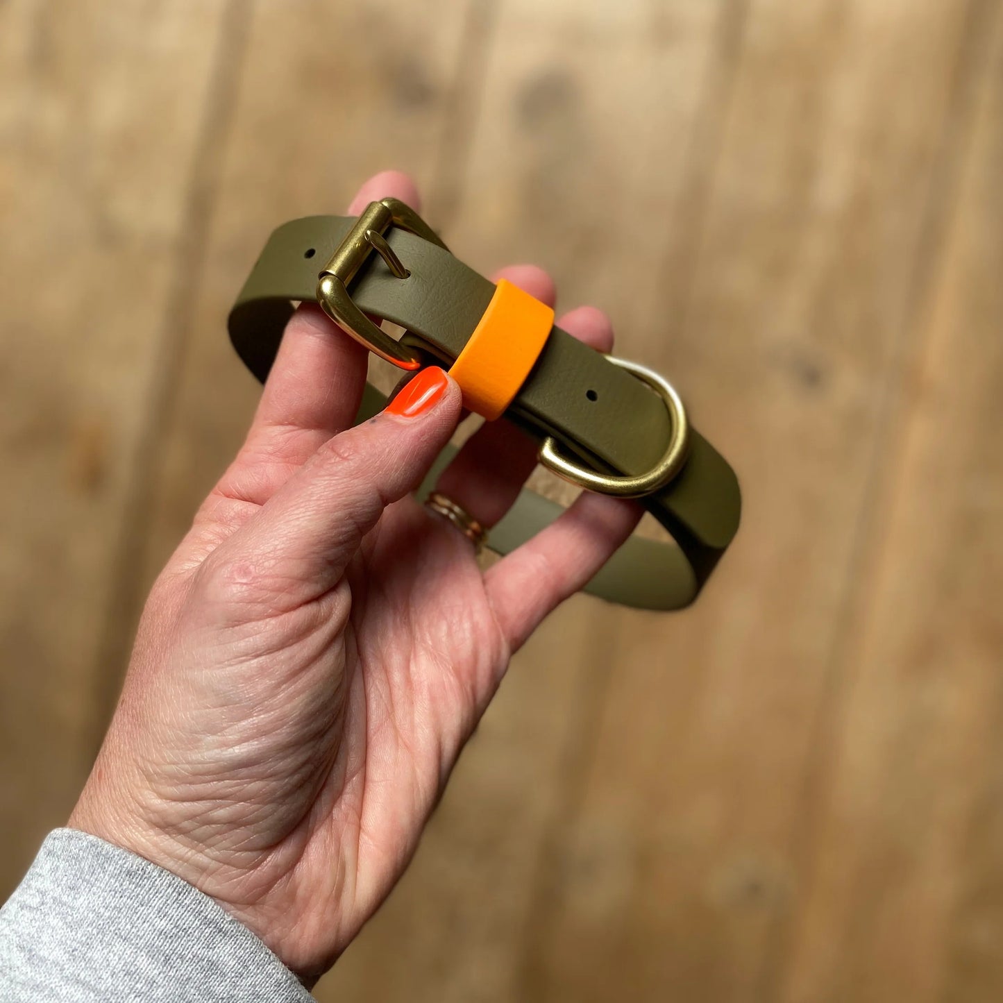 Dougie Colourblock BioThane® Dog Collar By Frank's Goods