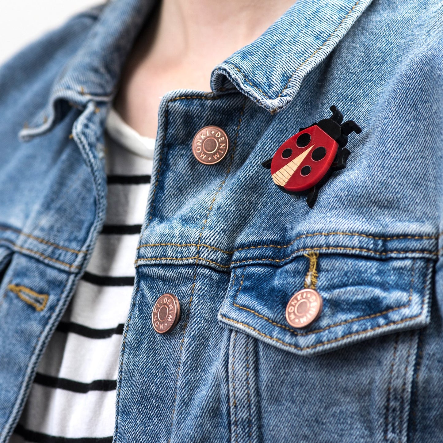 Ladybird Brooch by Laura Danby