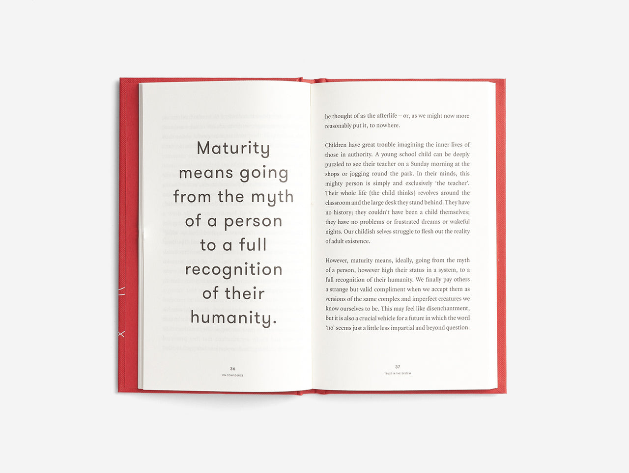 ON CONFIDENCE Hardback Book by THE SCHOOL OF LIFE