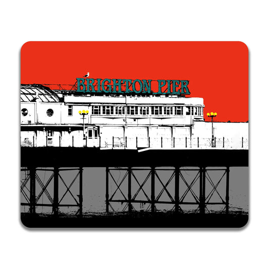 Palace Pier Red Glass Chopping Boards by Billy Brighton