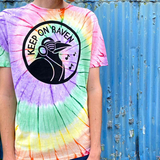 Tie-Dye Keep on Raven Tie-Die T-shirt by Hello Dodo