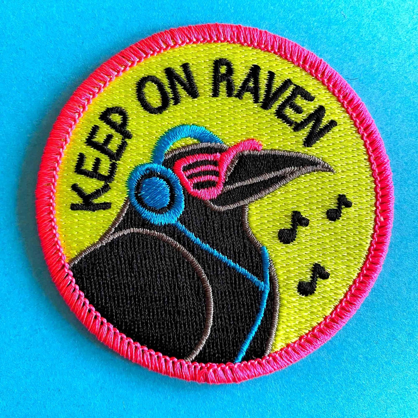Keep on Raven Iron on Patch by Hello Dodo