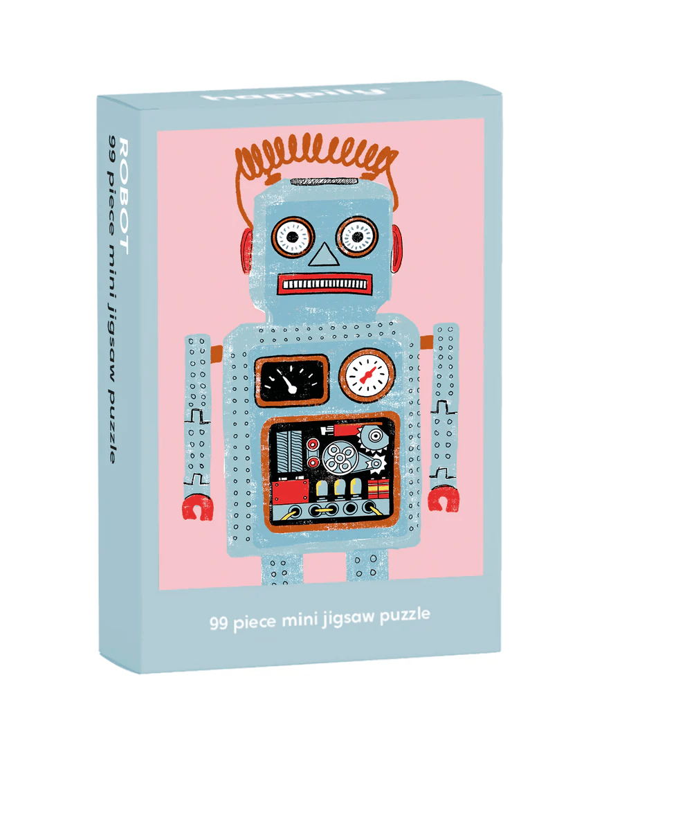 Robot - 99 Piece Mini Jigsaw Puzzle by Happily