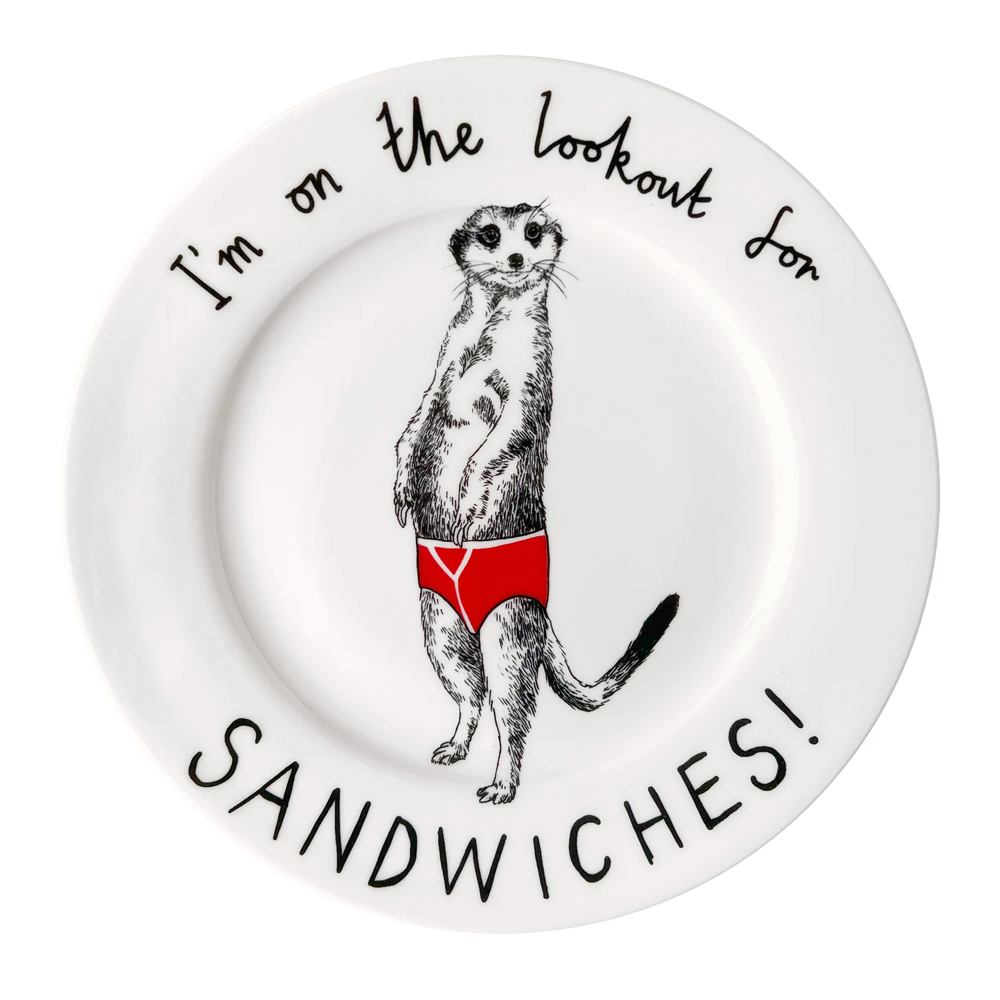 'I'm On The Lookout For A Sandwich' Side Plate by Jimbobart