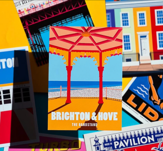 Postcard Brighton Design Bandstand by AndMash