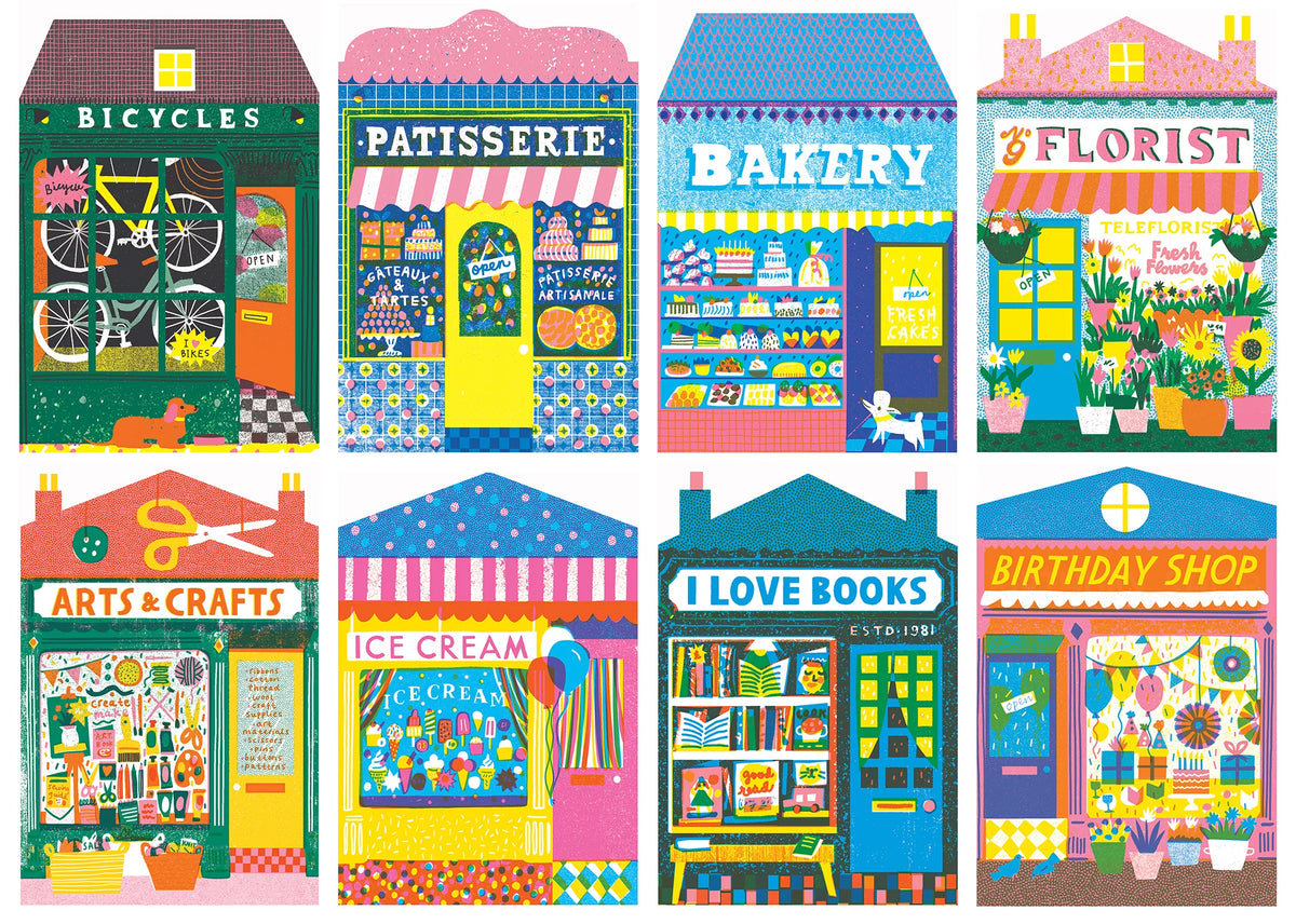 Shops - 1,000 Piece Jigsaw Puzzle by Happily