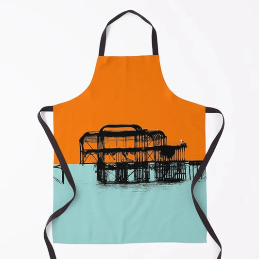 West Pier Apron - Orange by Billy Brighton