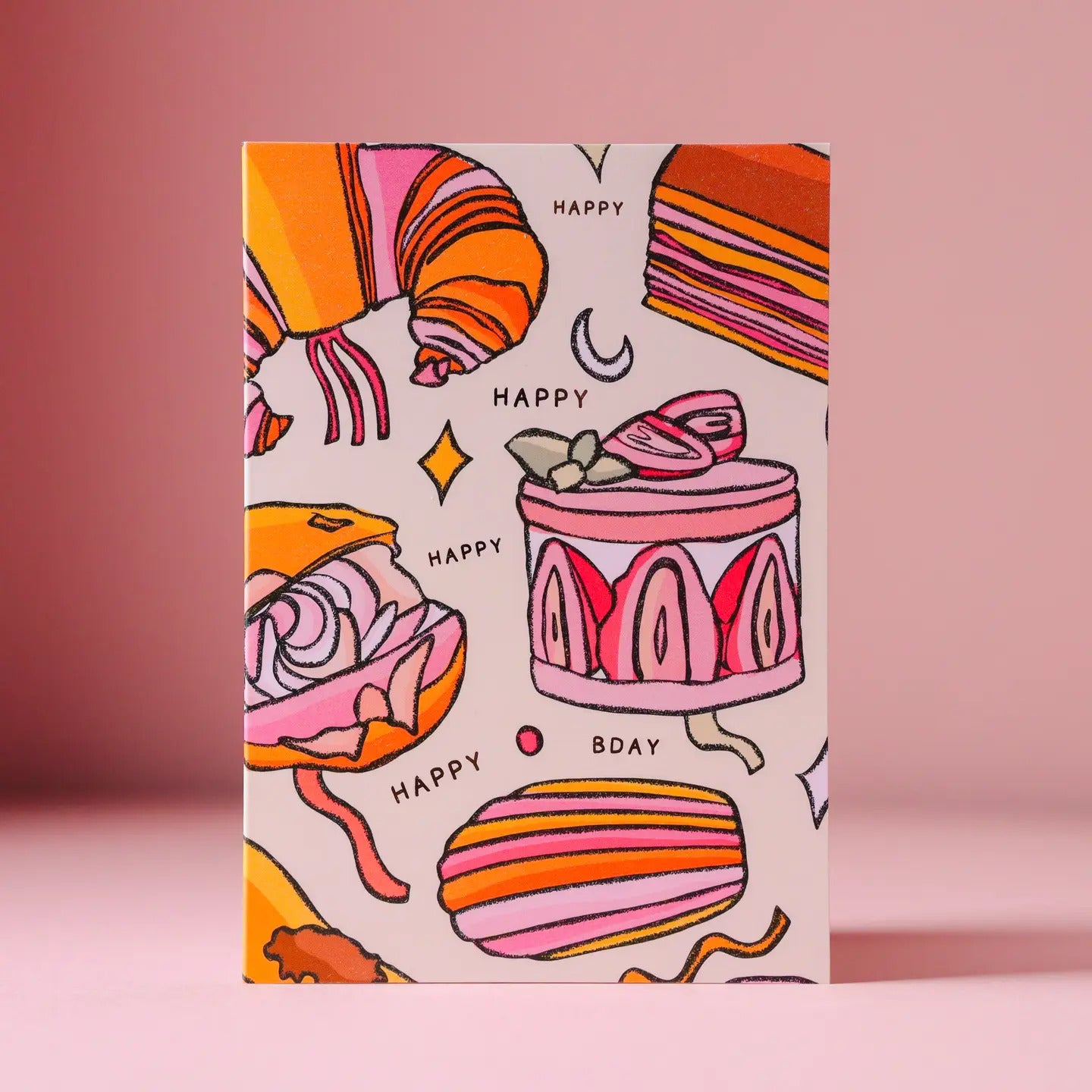 Parisian Patisserie Birthday Card by Freya Niamh Design