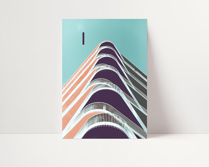 Bayside. Worthing Art Print by Basz Design