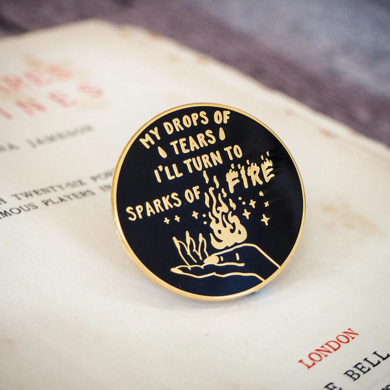Persephone and Hades Enamel Pin by Literary Emporium