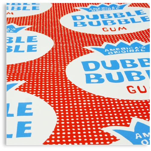 Dubble Bubble Screen print by Patrick Edgeley