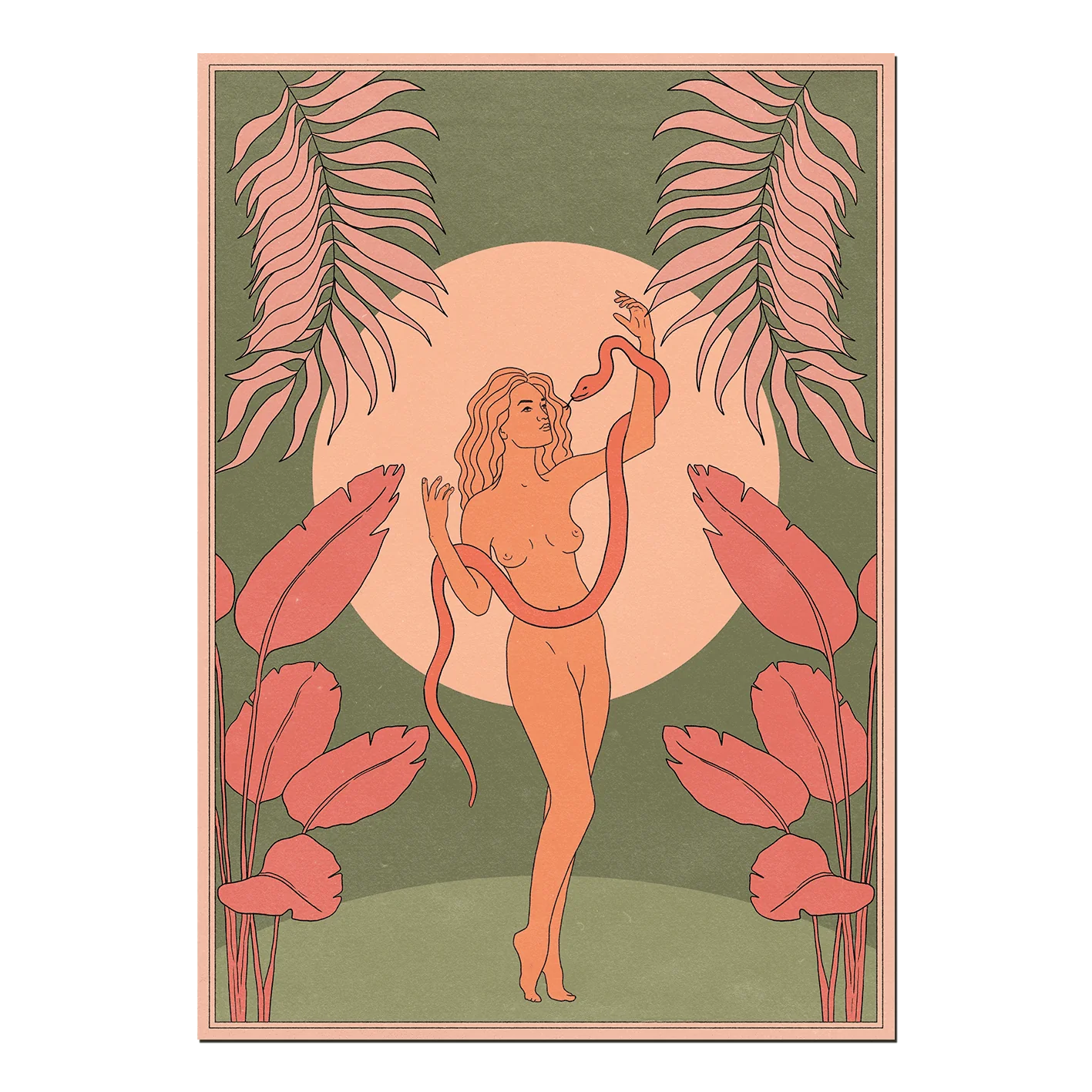 Snake Charmer A4 Print by CAI & JO