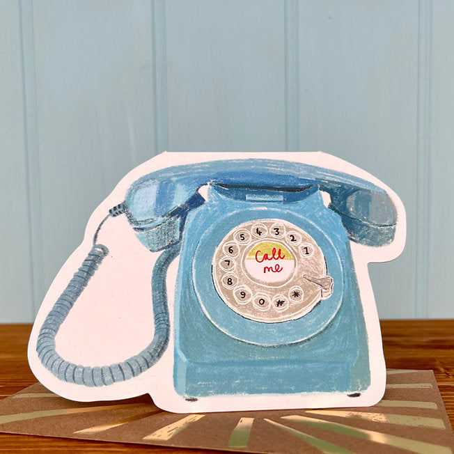 CALL ME TELEPHONE CARD by Laura Skilbeck