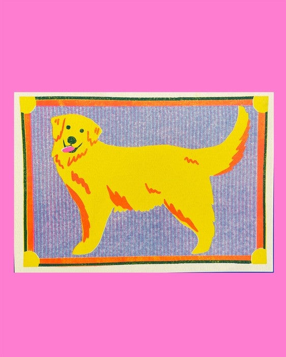 Golden Retriever Mini Print by Naomi Wilkinson