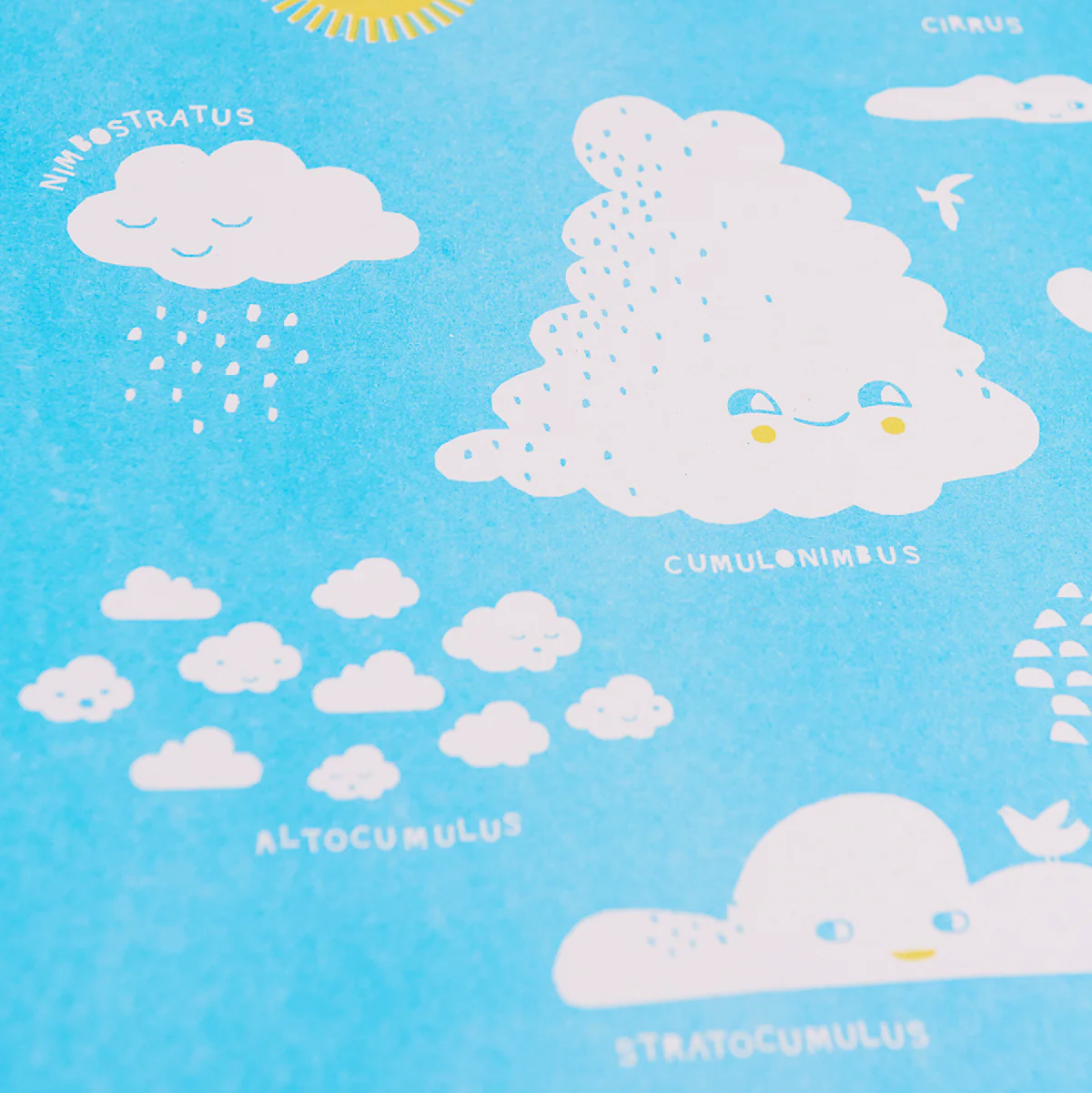Guide To The Clouds A3 Riso Print by Bella & Phoenix