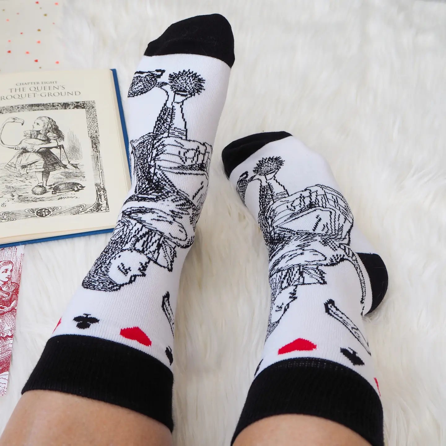 Alice in Wonderland Lover Socks by Literary Emporium
