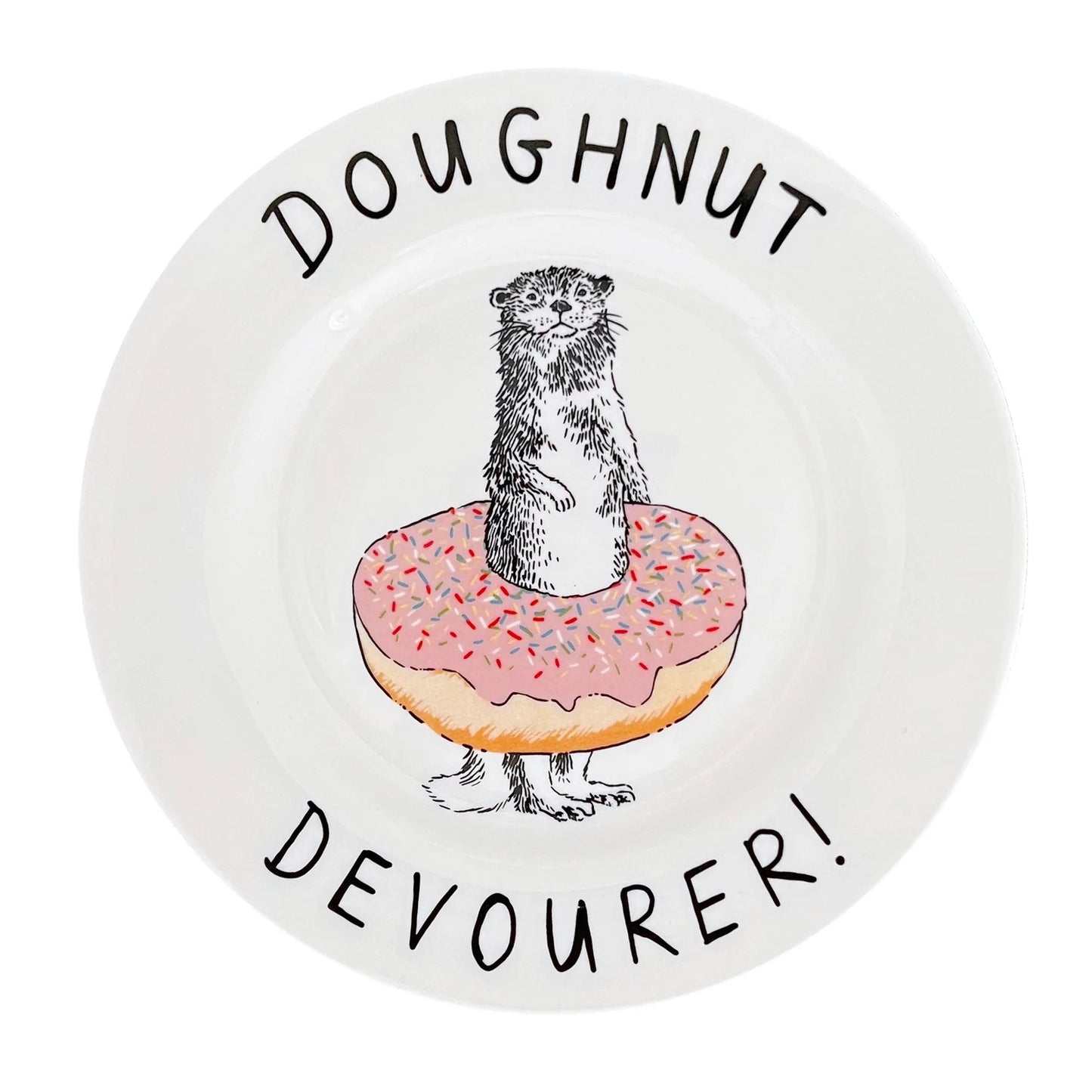 'Doughnut Devourer' Side Plate by Jimbobart