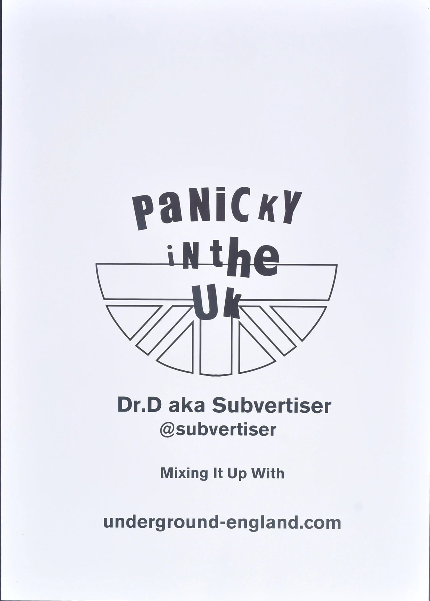 PANICKY IN THE UK Print By Dr D