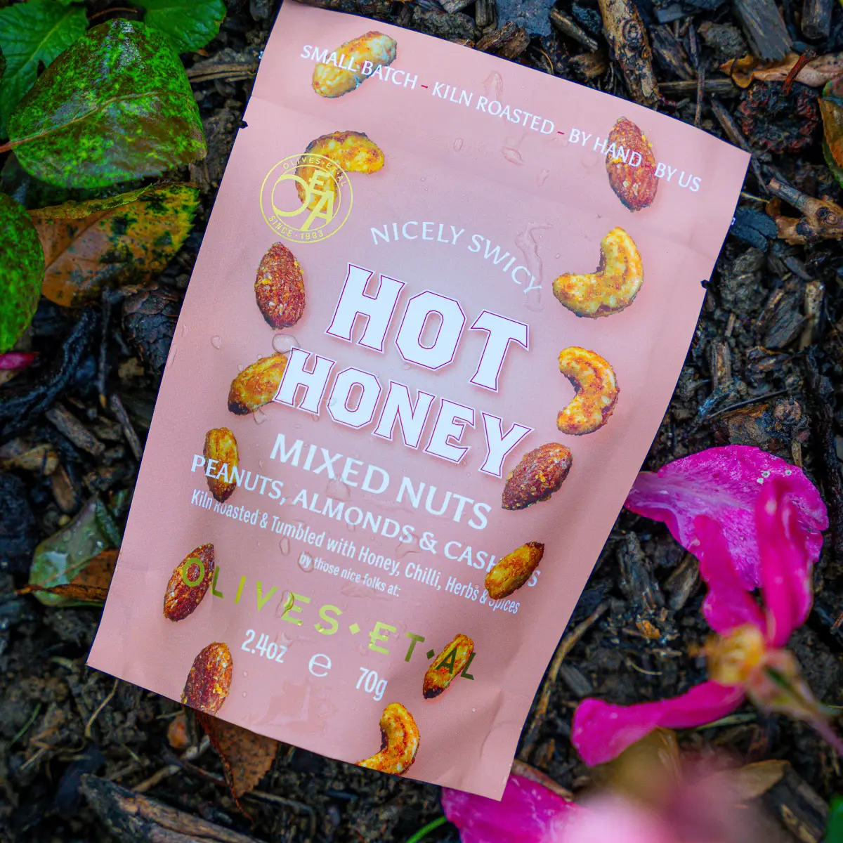 Hot Honey Mixed Kiln Roasted Nuts in Pouch - Olives Et AI