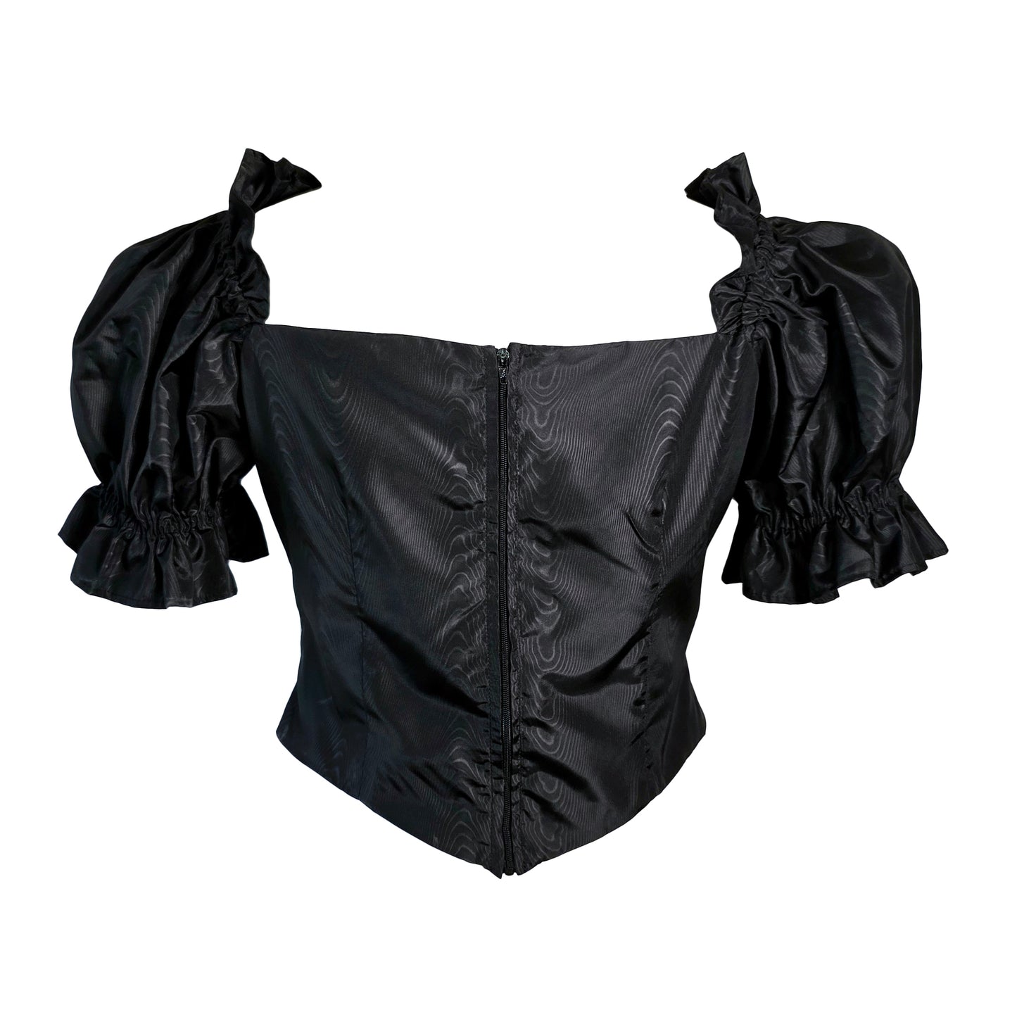 Joan Black Puff Sleeve Top By Odd Janko