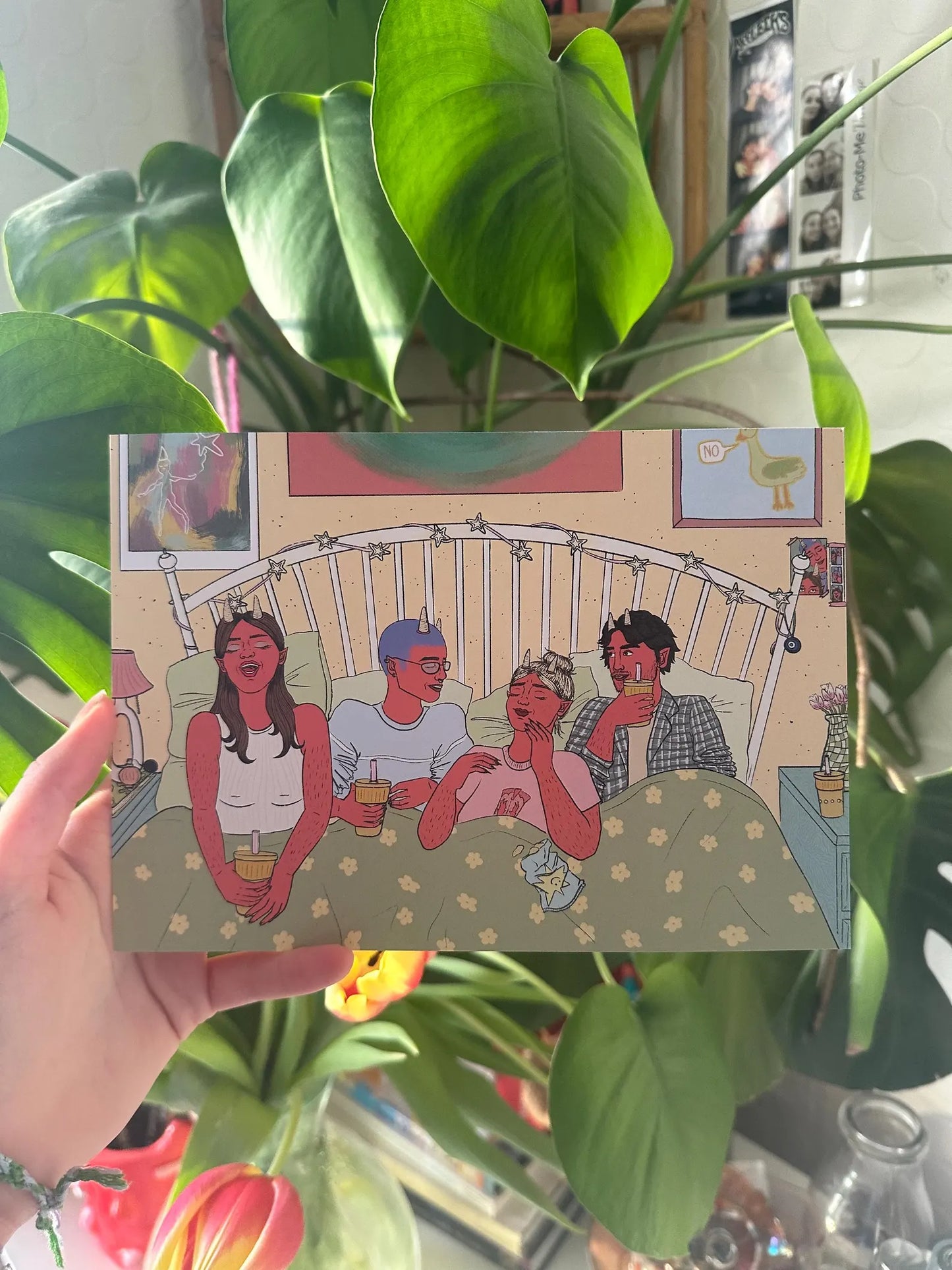 The Morning Debrief, Illustrated Art Print By Ajdillustrates