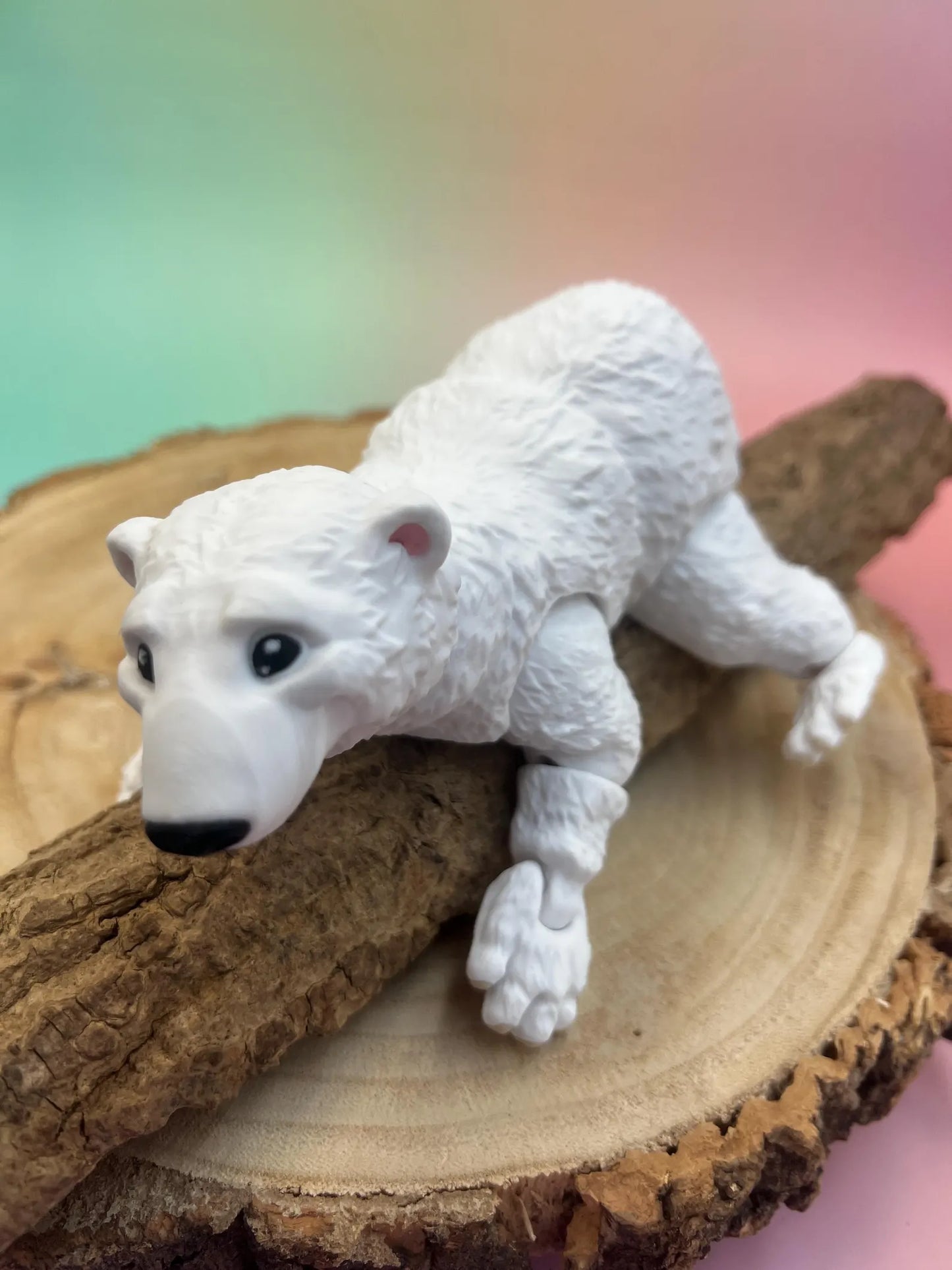 3D Cre8 - Polar bear animal fidget sensory autism friendly flexi