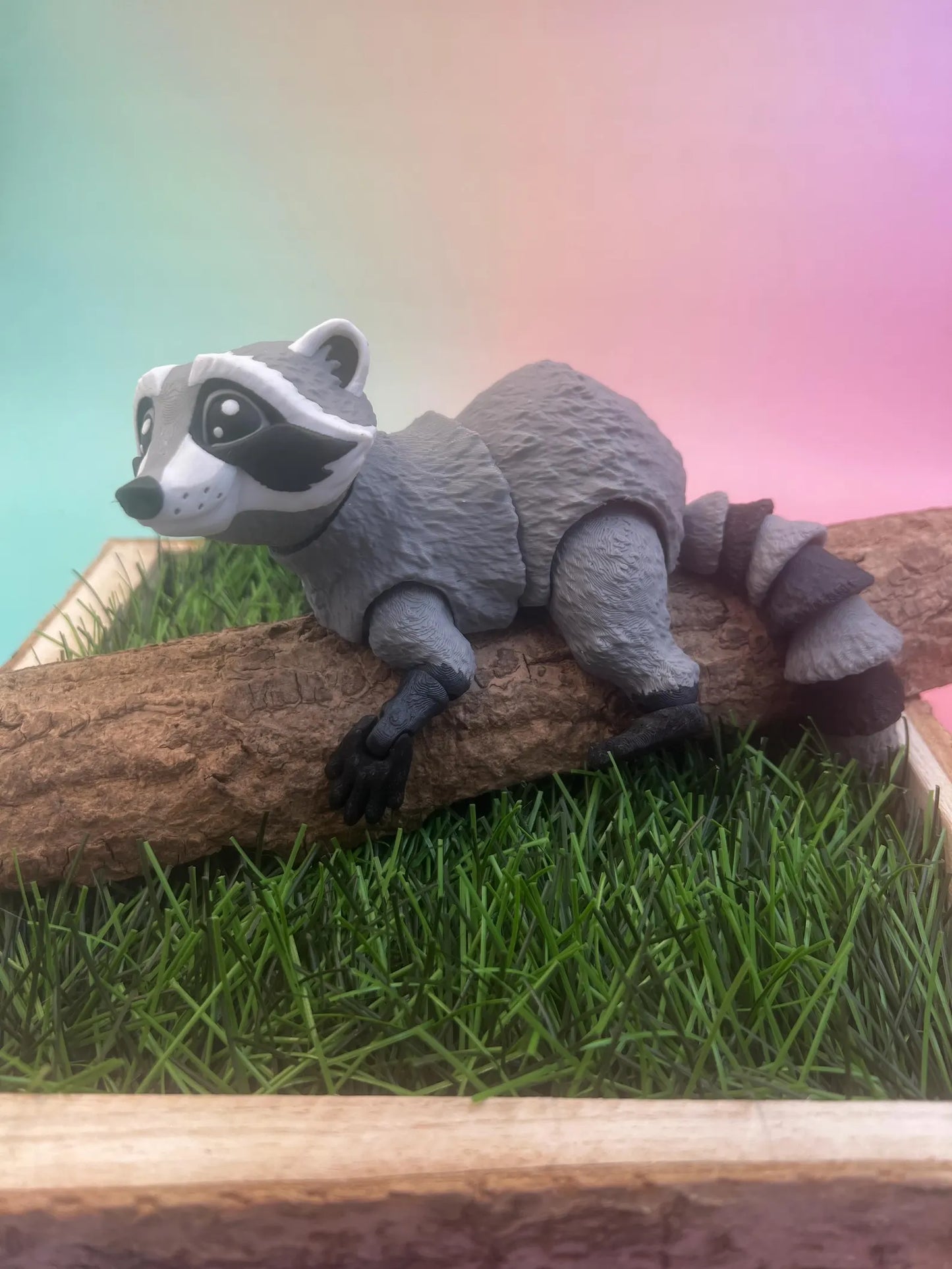 3D Cre8 - Raccoon animal fidget sensory autism friendly flexi