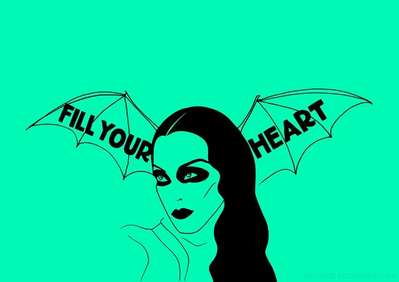 'Fill Your Heart' Print By Saffron Reichenbacker