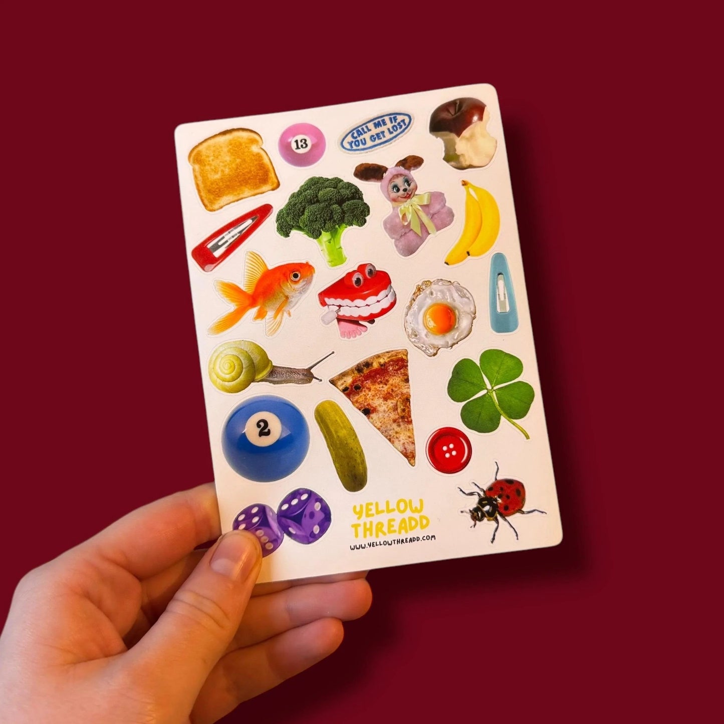 A6 Scrapbook Sticker Sheet By Yellow Threadd
