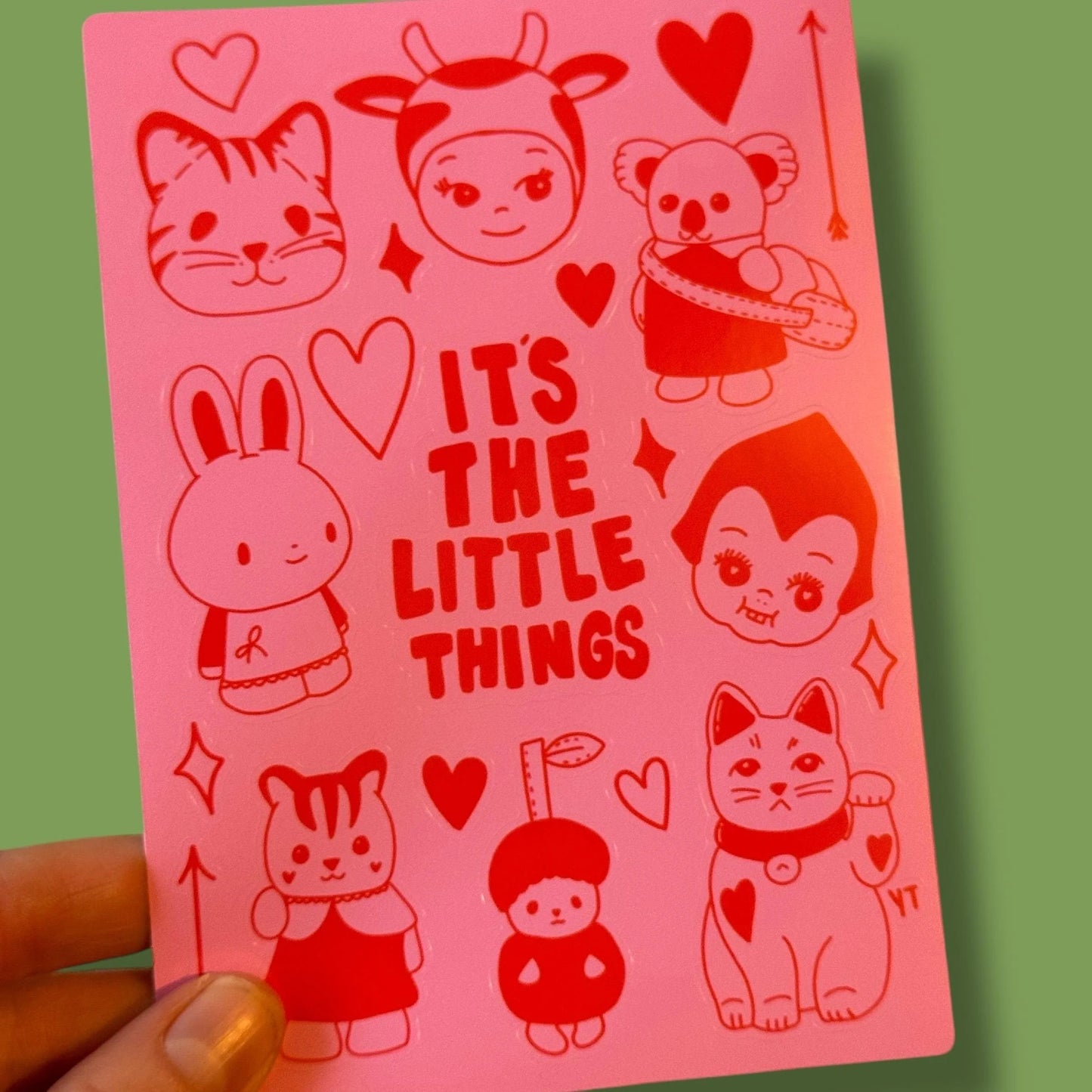 A6 Scrapbook Little Things Trinket Sticker Sheet By Yellow Threadd