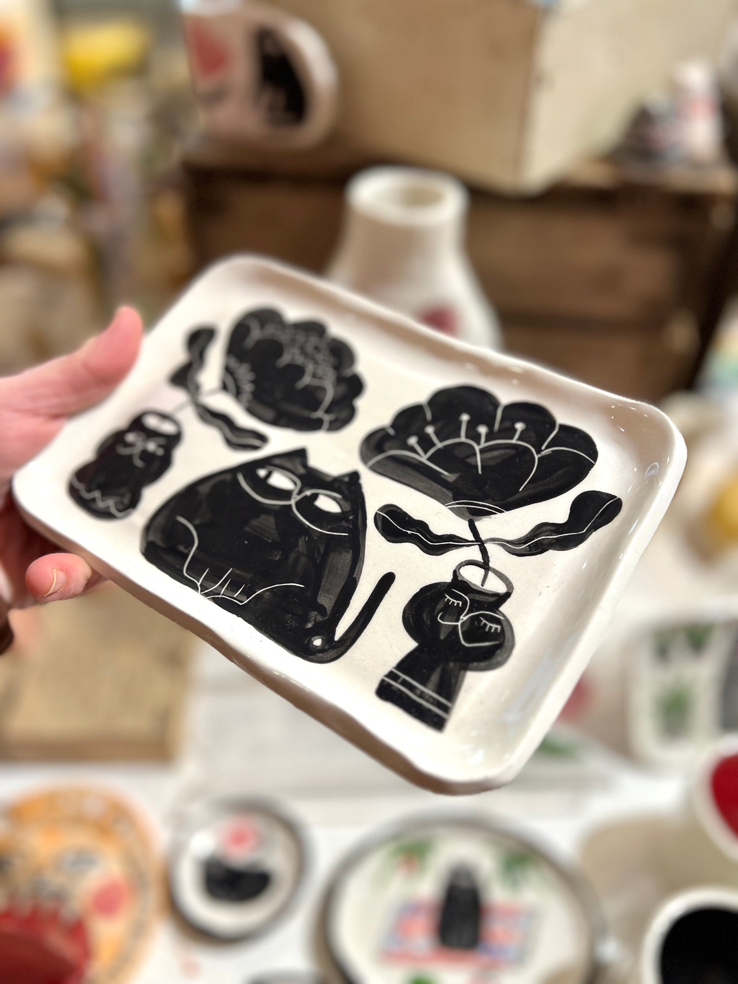 Ceramic trinket tray / plate by Anna Soba