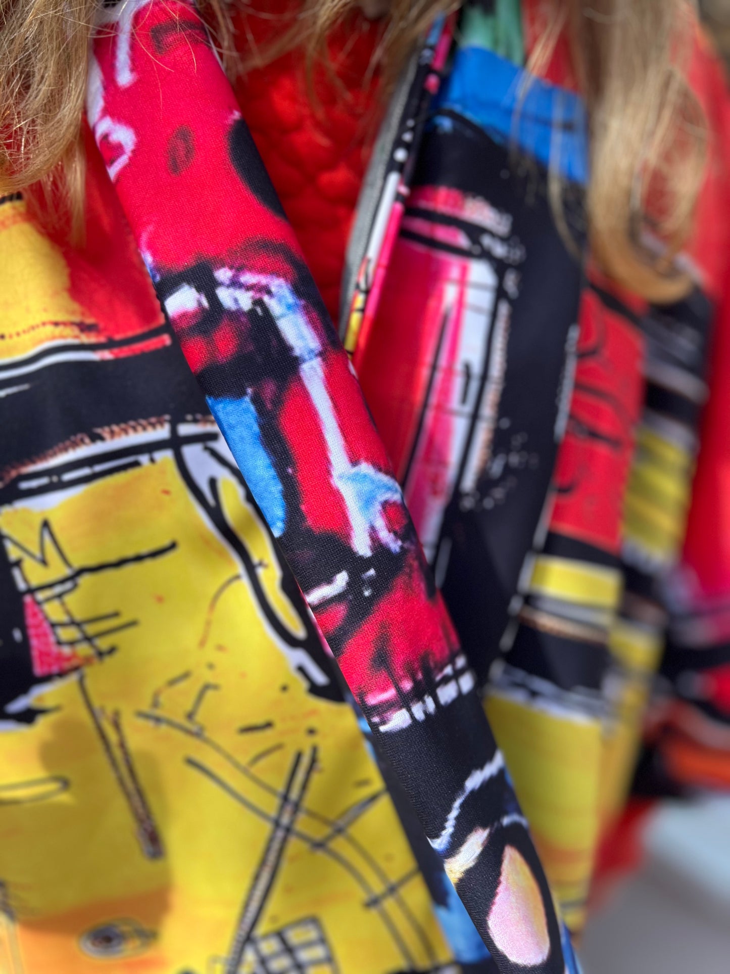 Art Print Patchwork Kimono by RELAB