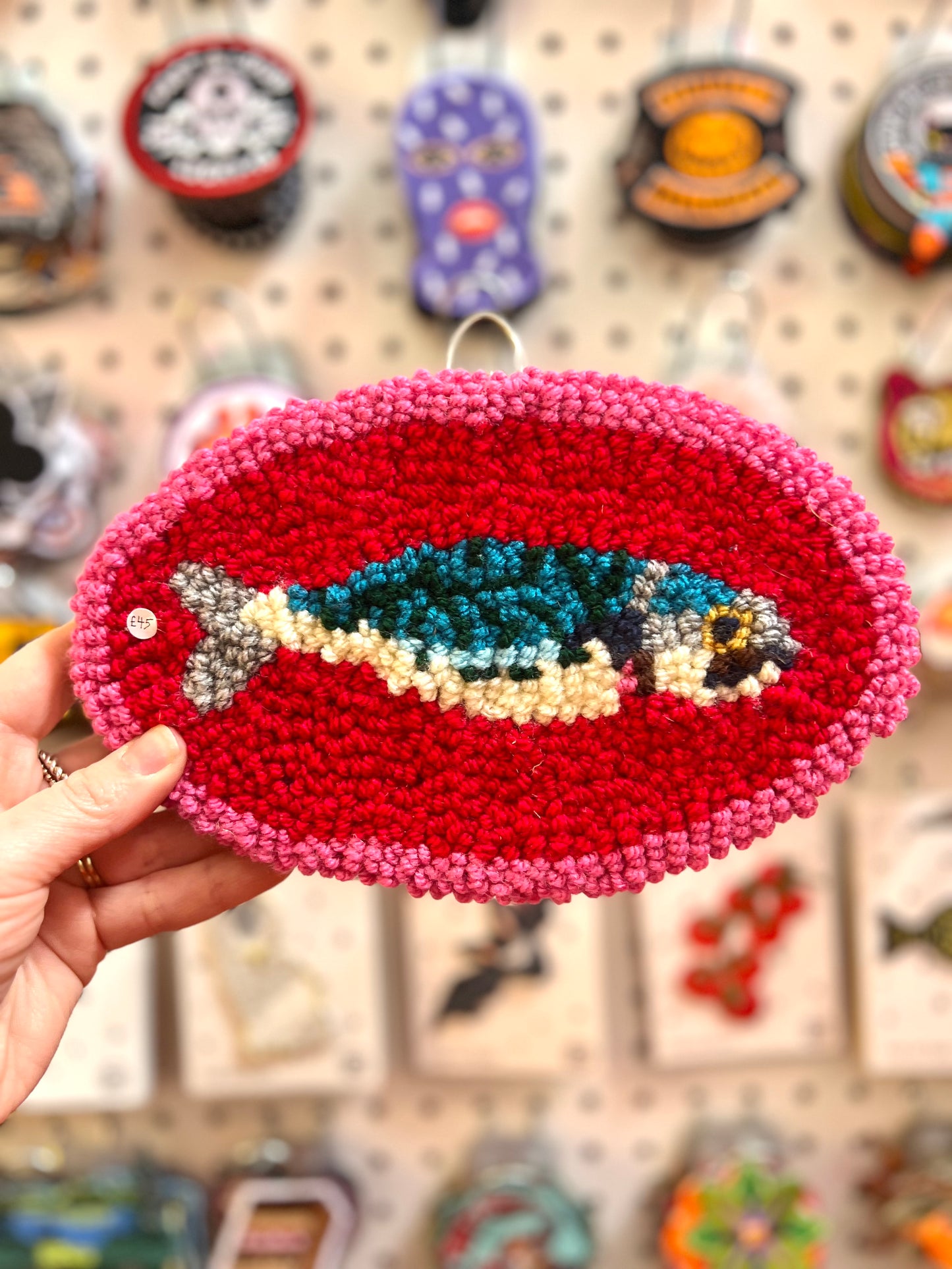 Needle punched Wall Hanging Mackerel by Don Brosbin