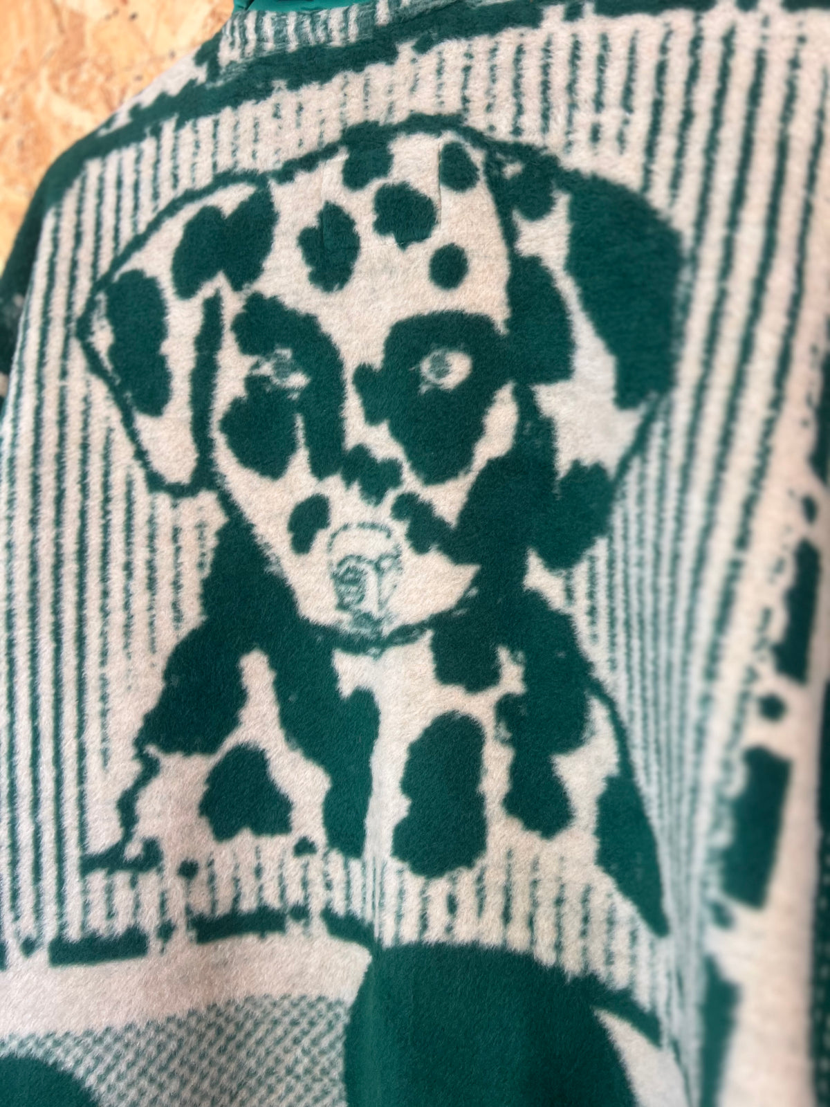 Jacquard Dog Design Jacket, Handmade by Szmat Sklad