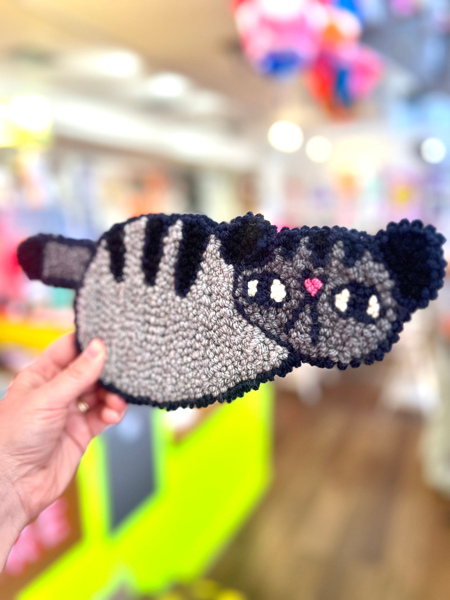 Needle Punched Wall Hanging Cat By Don Brosbin
