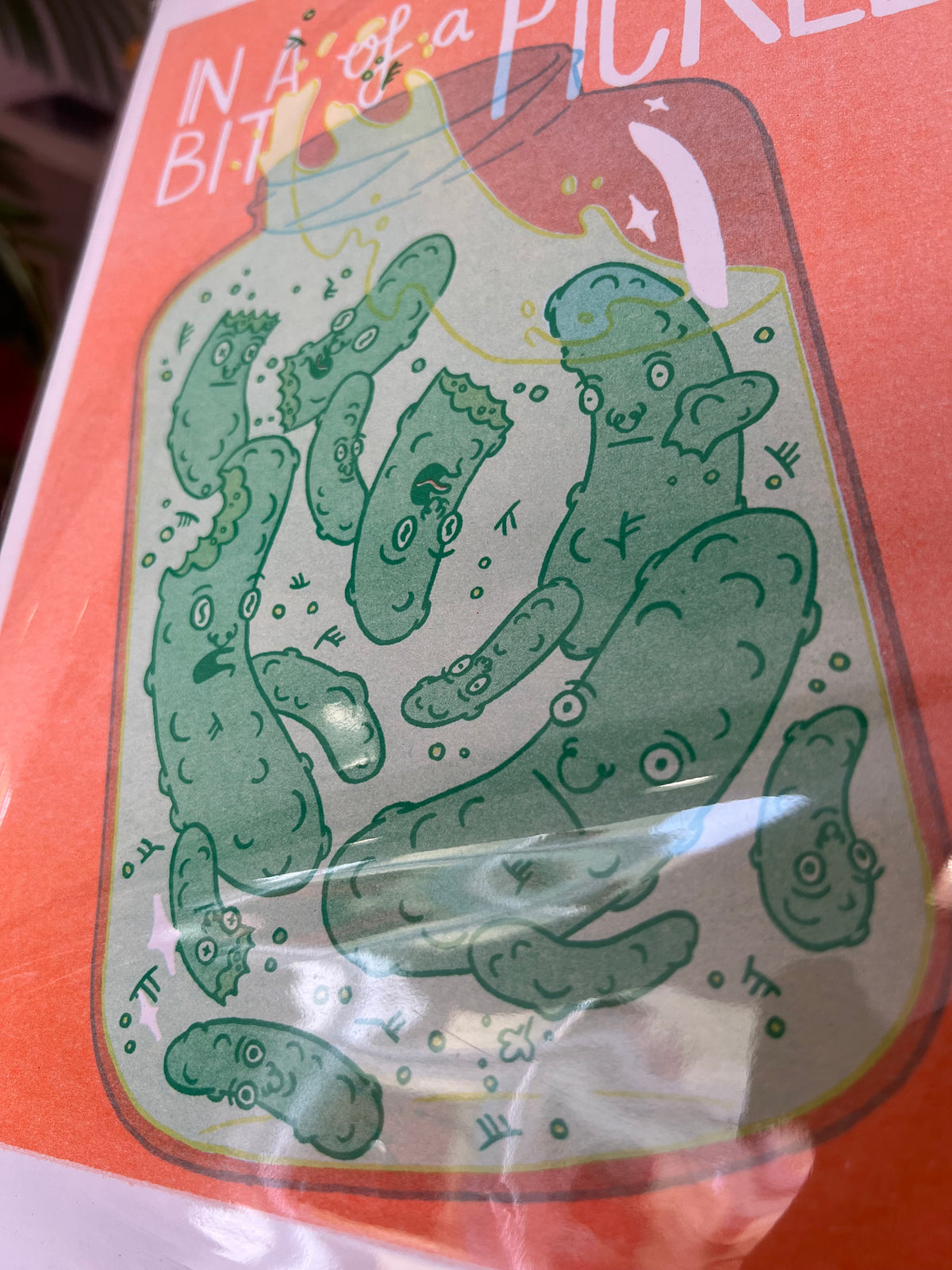 In A Bit Of A Pickle Print By Tomi Russell