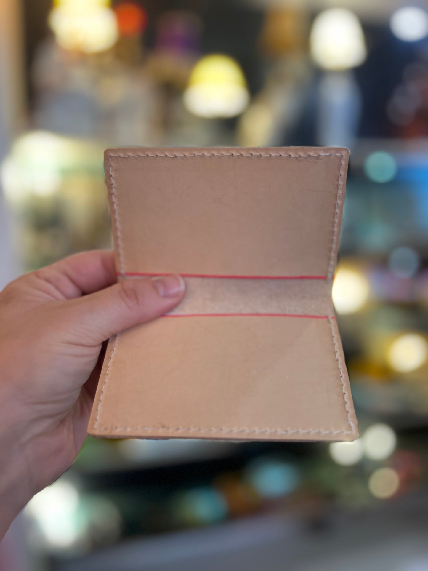 Leather Wallet With Eye Illustration by Open To Dreamers